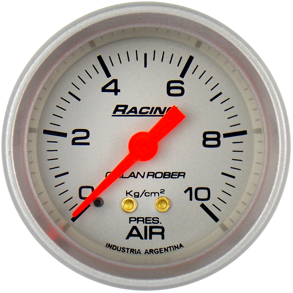 317P10K - MANOMETRO AIRE 10KG - PLATA